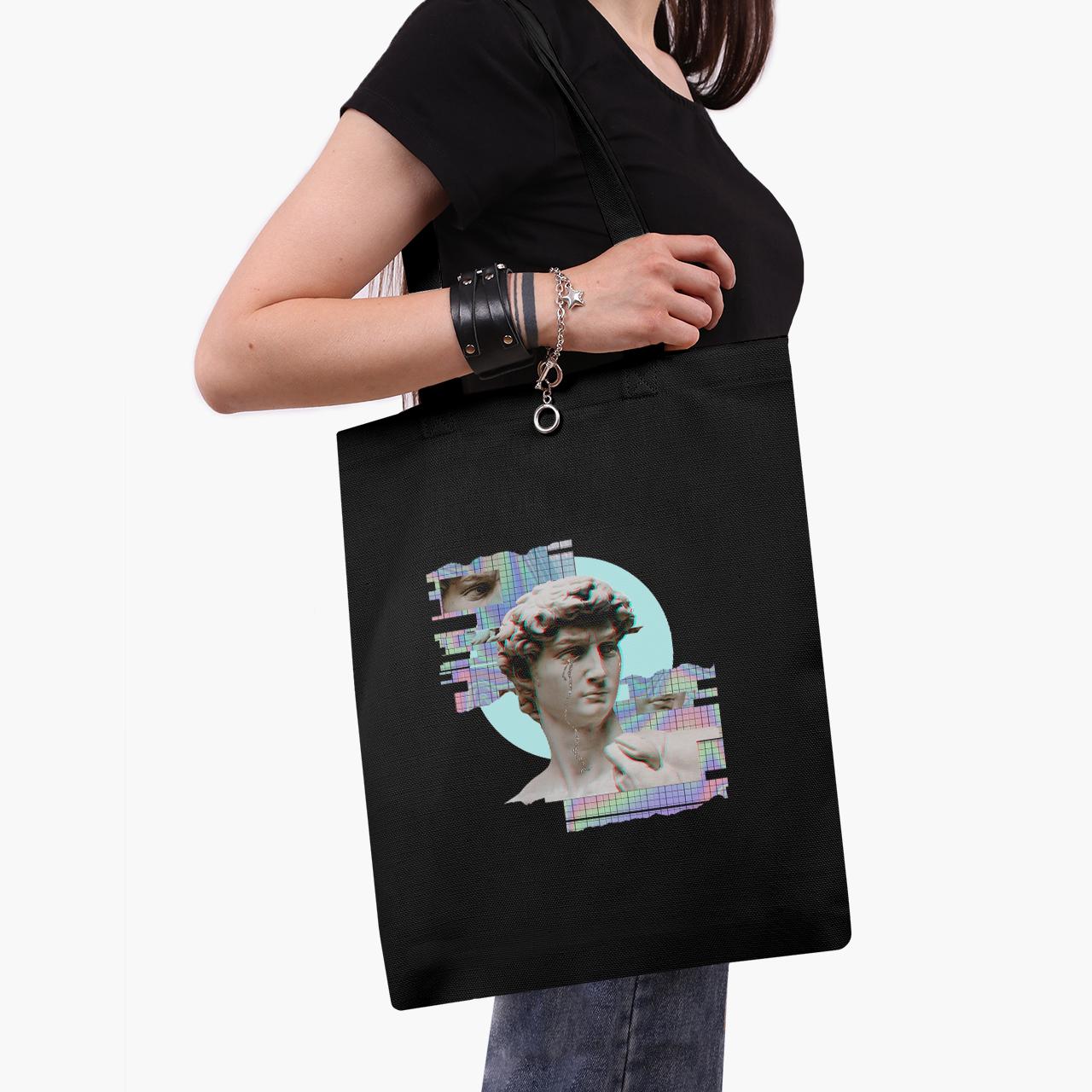 Эко сумка шоппер Ренессанс Давид 41х35 см Черный (9227-1584-BK)