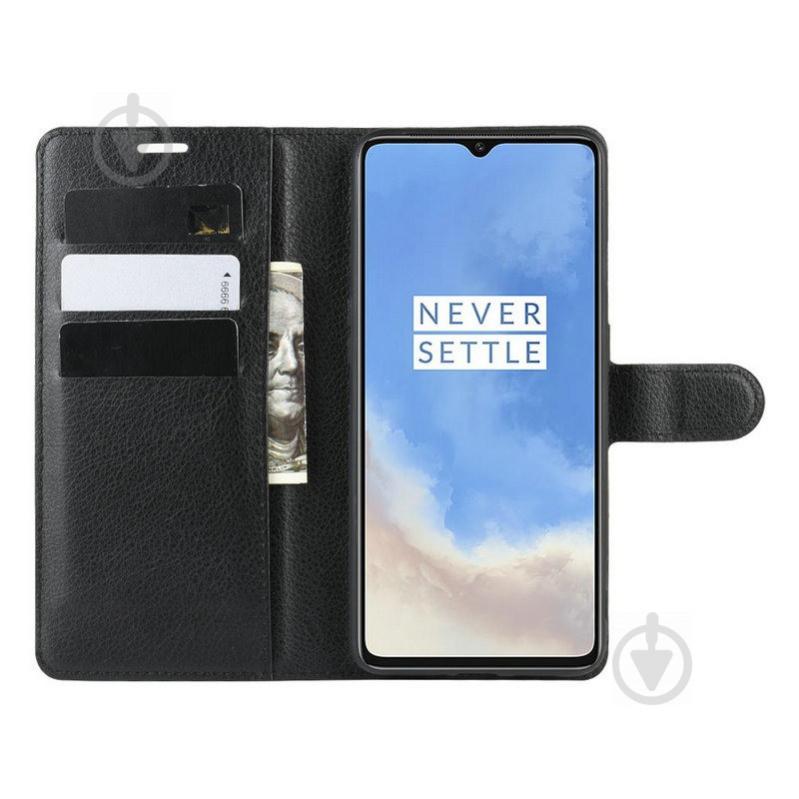 Чехол-книжка Litchie Wallet для OnePlus 7T Black (hub_MMfR46991) - фото 5