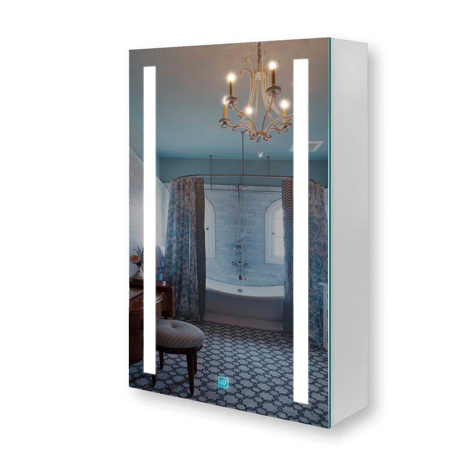 Зеркальный шкаф Premium G13-50 с LED-подсветкой и сенсорной кнопкой