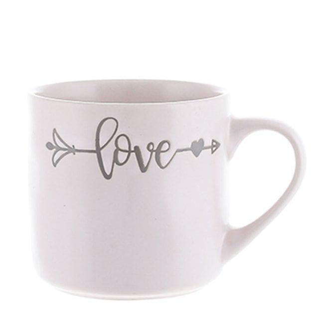Чашка фарфоровая Flora Love 400 мл Белый (DR017556)