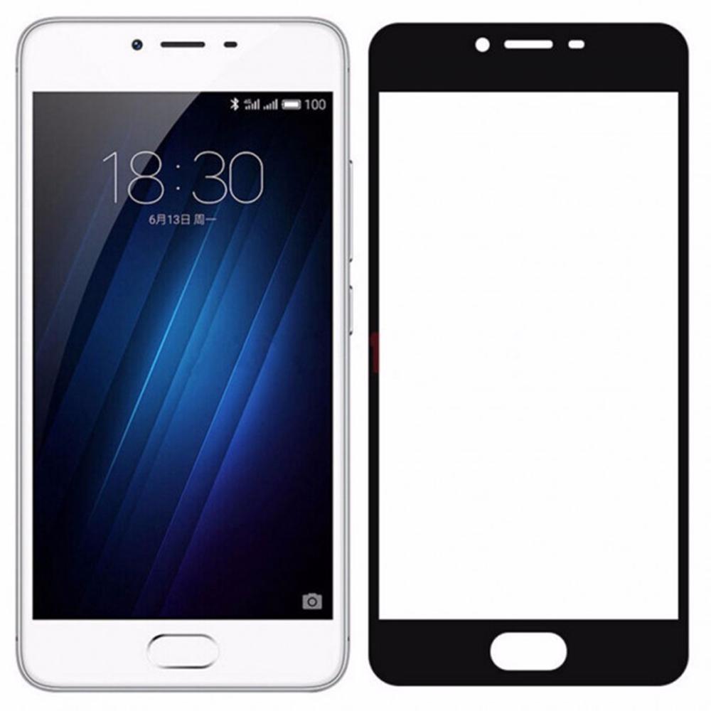 Защитное стекло для Meizu U10 0,3 мм 2.5D с Silk Screen покрытием Черный (42406-0616) - фото 2