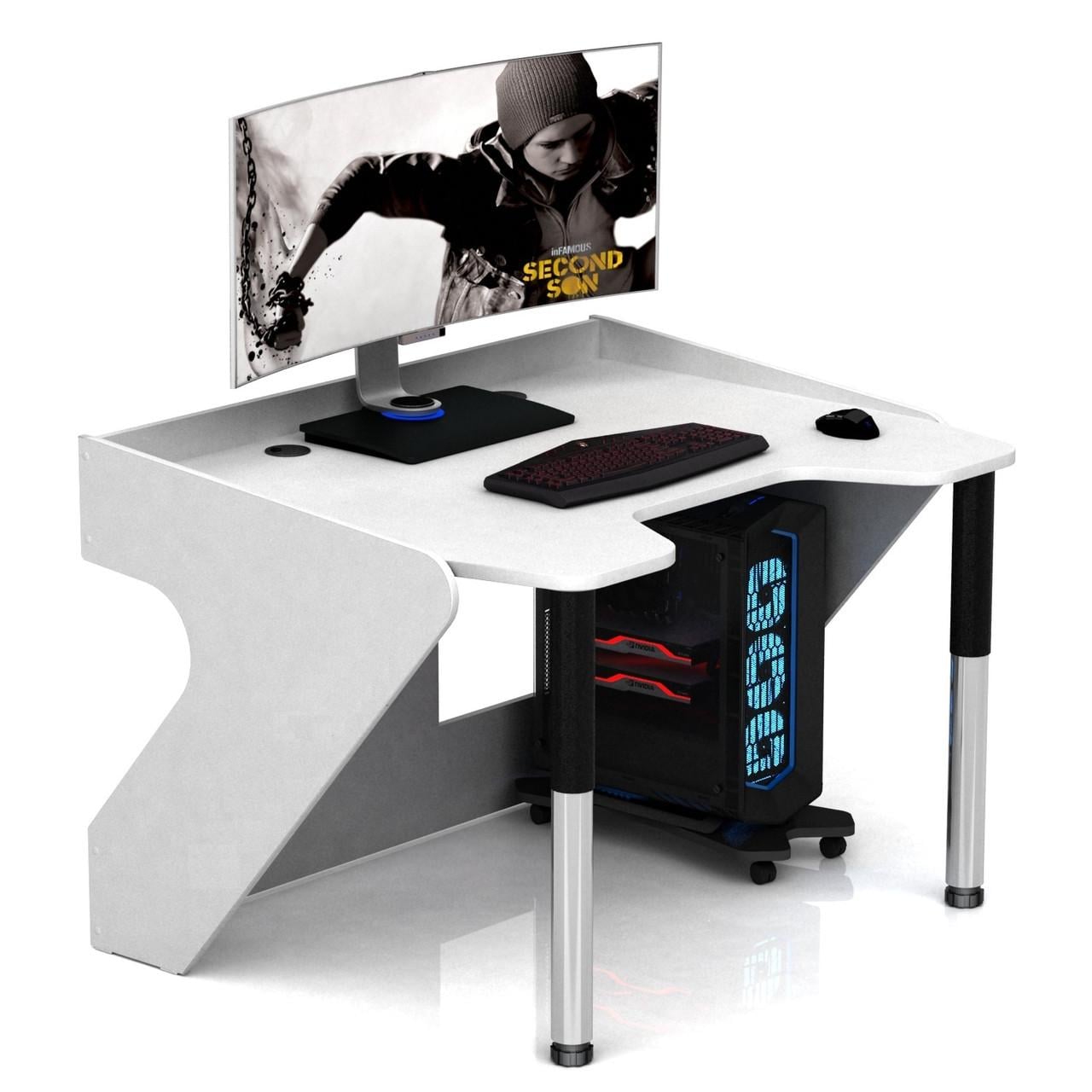 Компьютерный стол XGamer PUMA для геймера Белый (2581636658)