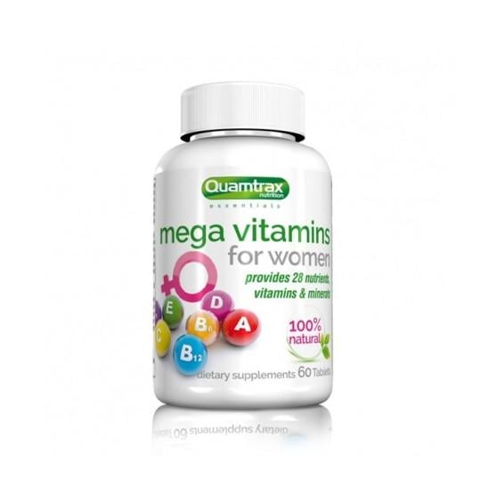 Витаминно-минеральный комплекс для спорта Quamtrax Mega Vitamins for Women 60 Tabs