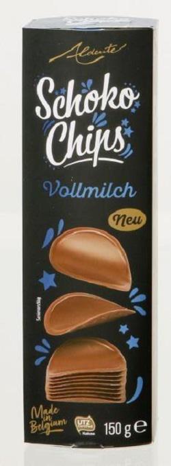 Чипсы шоколадные Aldente молочный шоколад 150 г (1764716134)