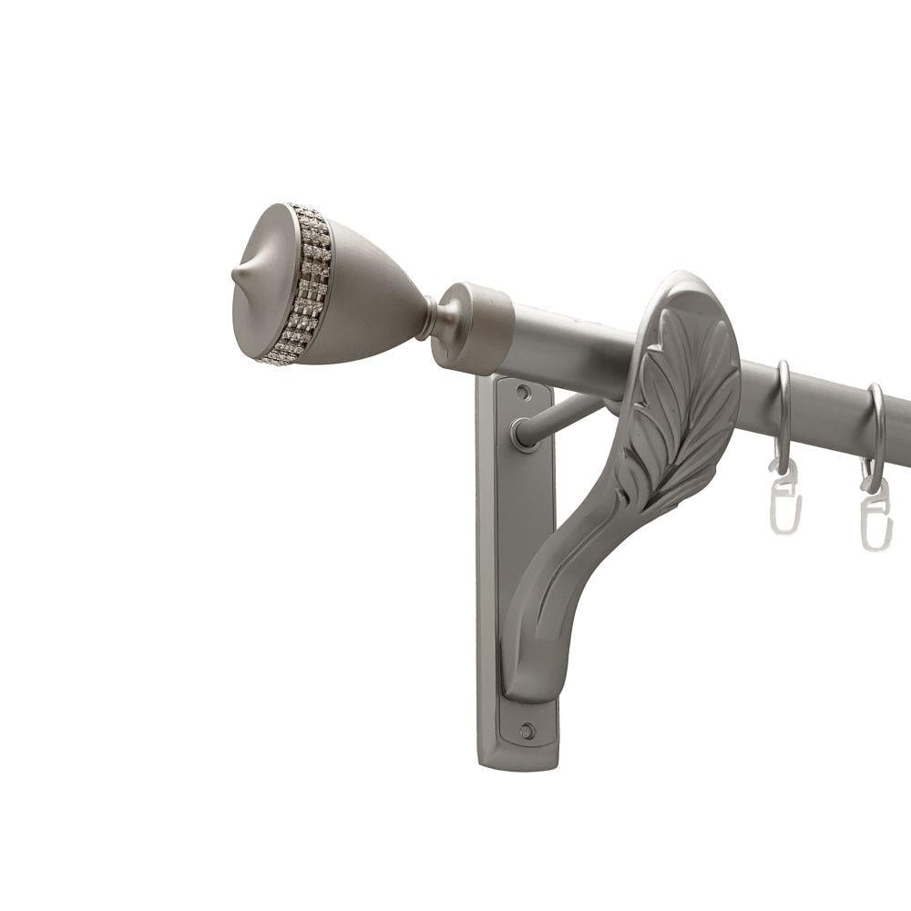 Карниз Orvit Етернія металевий однорядний ретро гладка труба кільце металеве 25 мм 160 см Сатин (00-00021815)