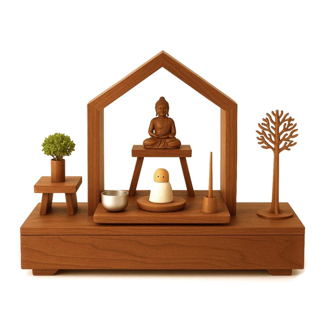 Алтарь для медитации из дерева Ситхара Охра (ЛАТ-010104)