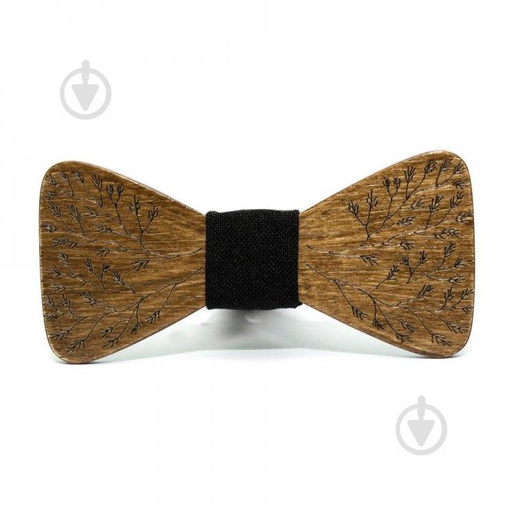Деревянная Галстук-Бабочка Gofin wood Темная С Ветками GBDH-8350