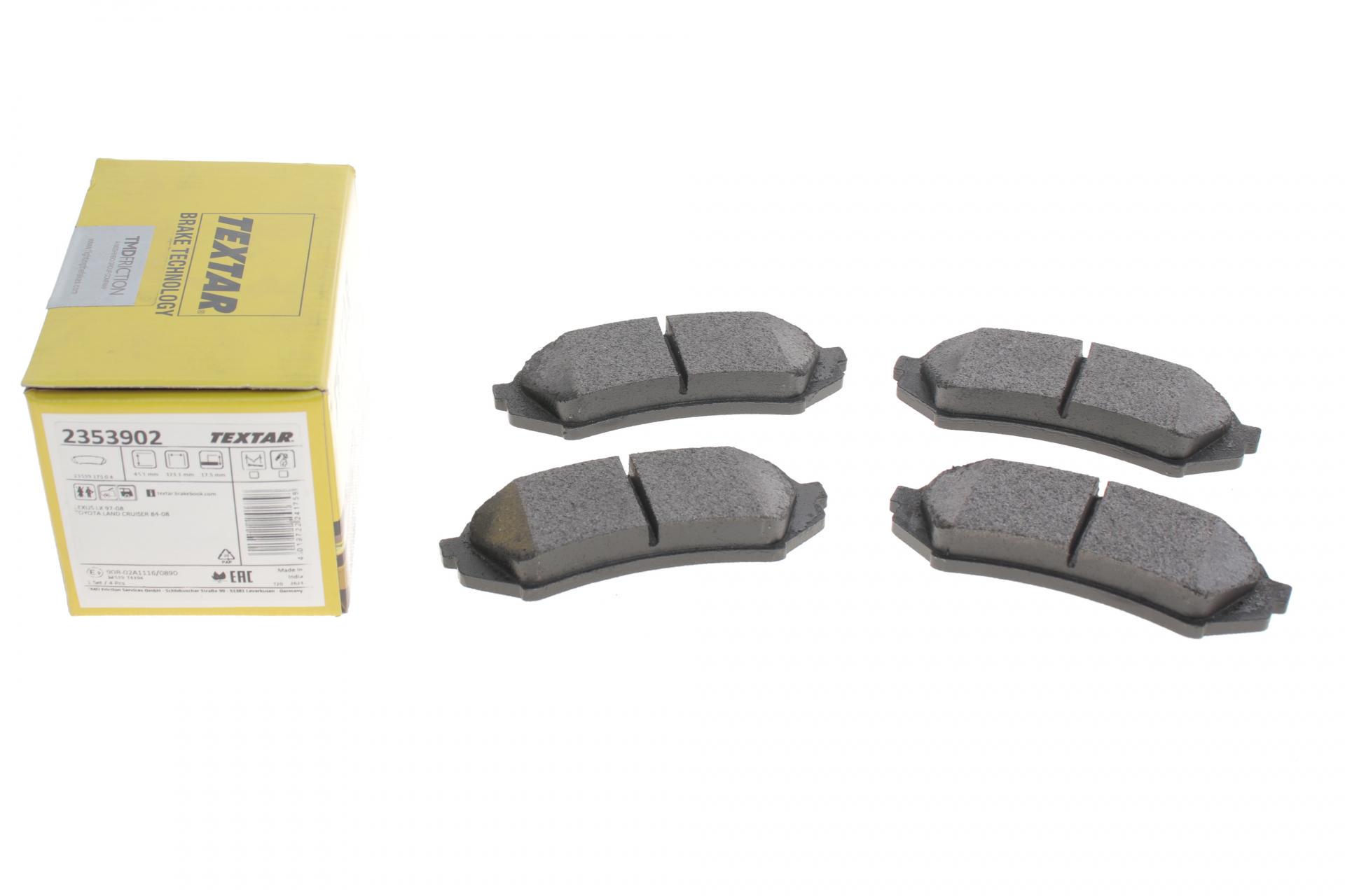 Колодки тормозные задние TEXTAR для Toyota Land Cruiser 100 98-07 Sumitomo (2353902) Колодки тормозные задние TEXTAR для Toyota Land Cruiser 100 98-07 Sumitomo (2353902)