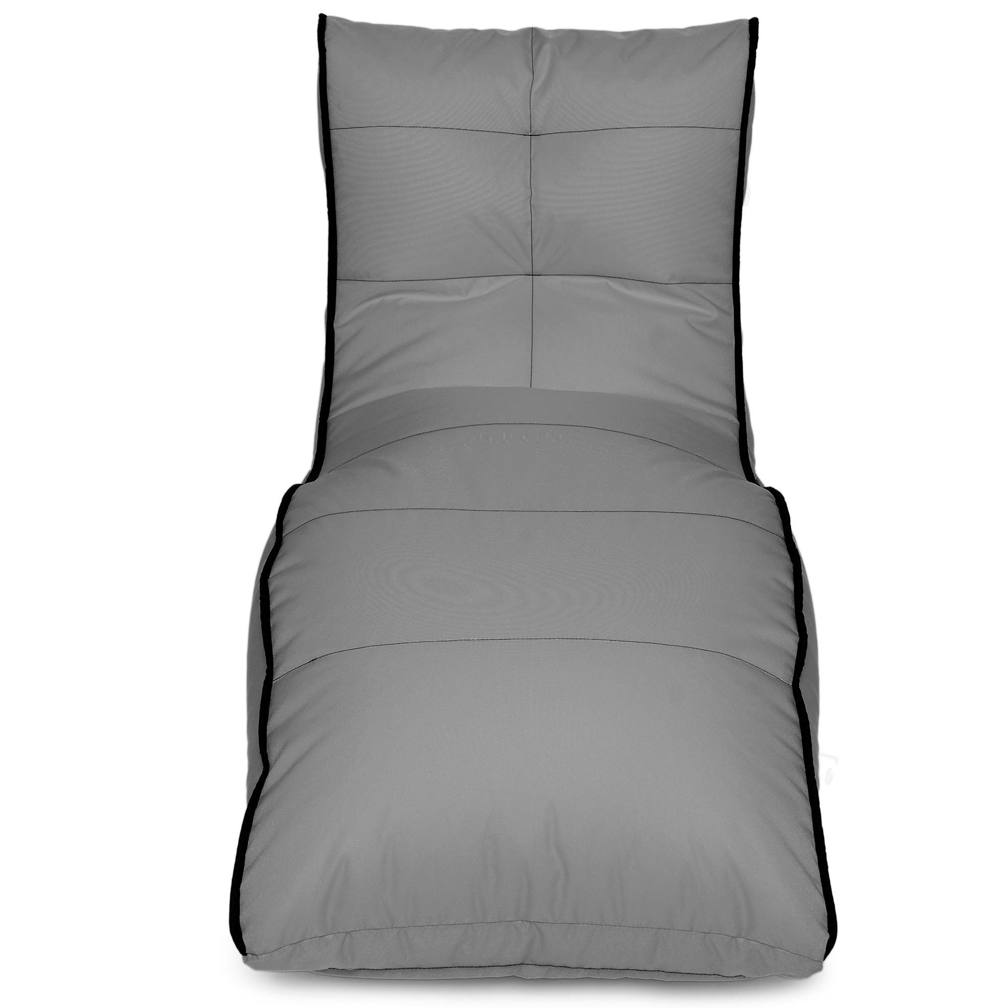 Кресло-мешок iQmebel Лежак 80х125 см оксфорд Серый - фото 2