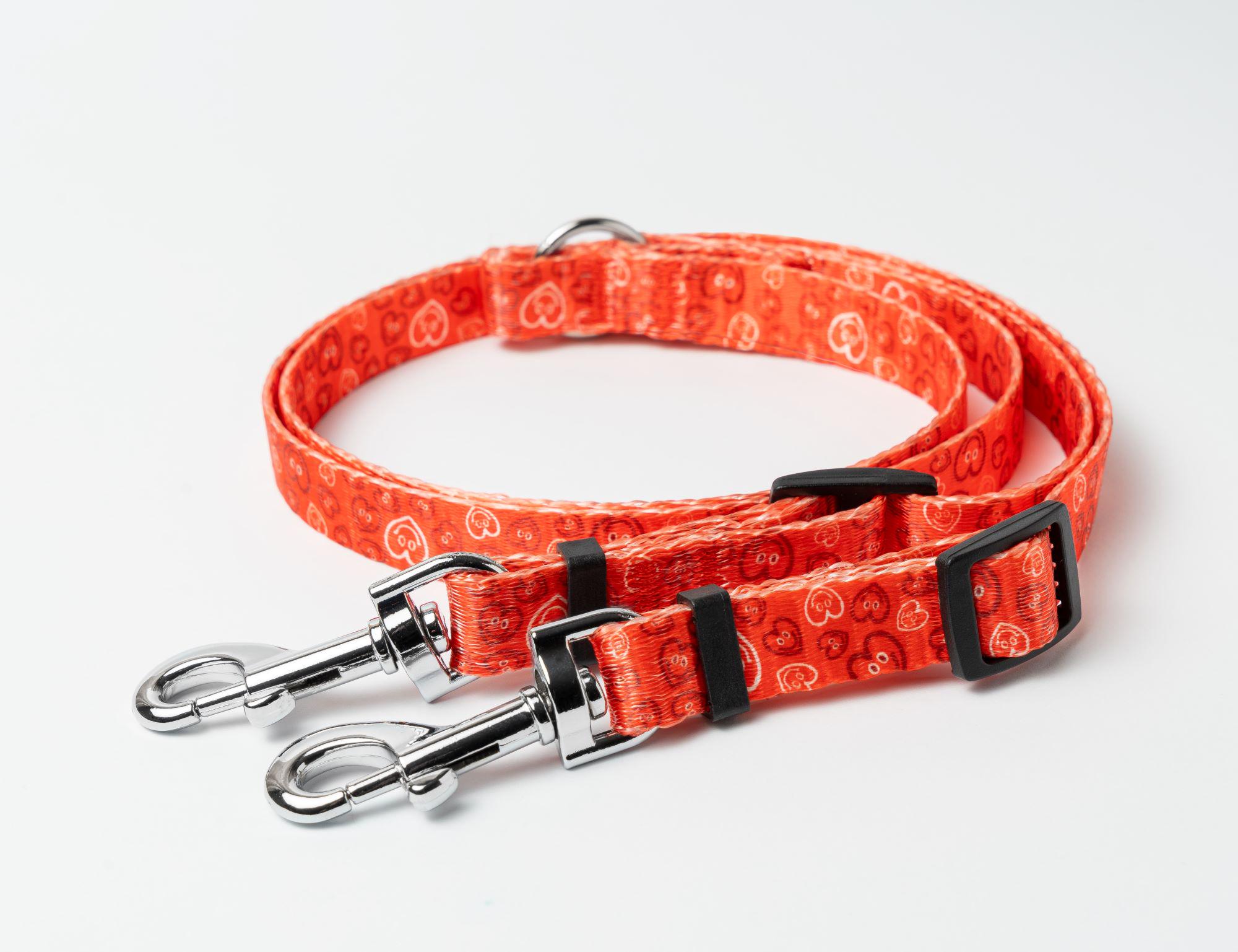 Поводок-спарка KareLine HEARTS из нейлона 15 мм 400-700 мм (0813/6)