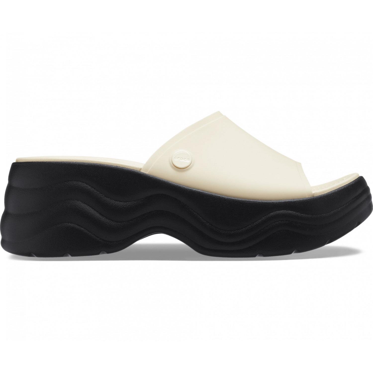 Шльопанці Crocs Skyline Slide M7W9 р. 39/25,5 см Vanilla Black (208182)