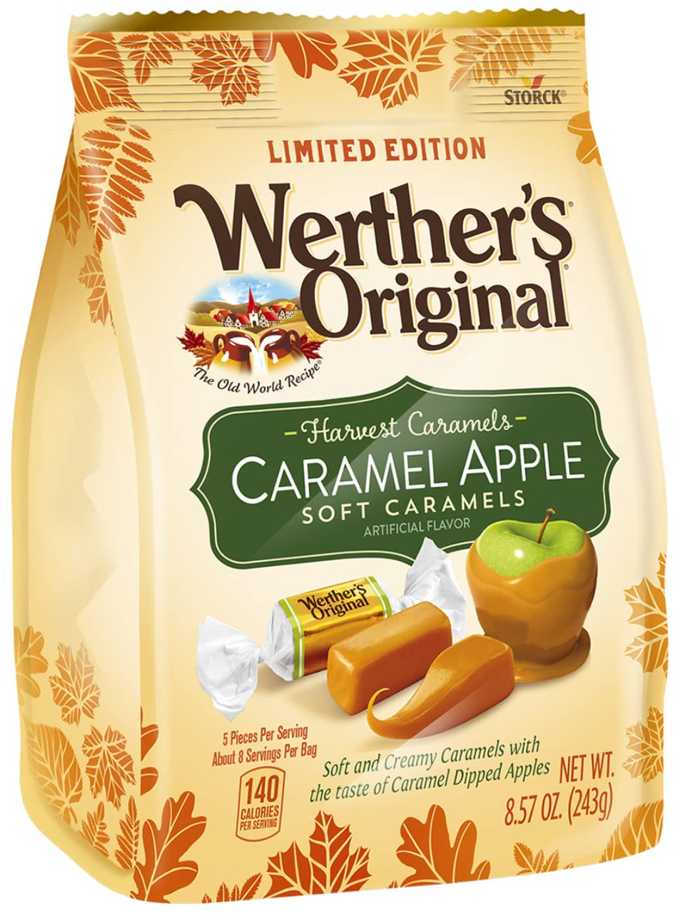 Цукерки Werther's Original Soft Harvest Apple Caramel Candy 243 г (2359394158)