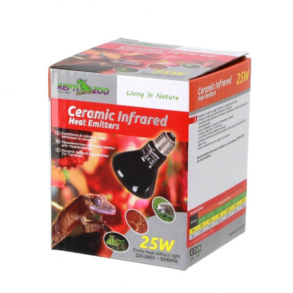 Лампа инфракрасная керамическая Repti-Zoo Ceramic Heat для рептилий 25W (RZ-DL46025)
