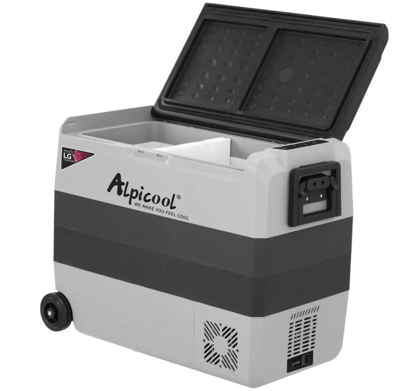 Автохолодильник компрессорный Alpicool T60 LG двухкамерный 60 л с морозильной камерой до -20°C (34766206)