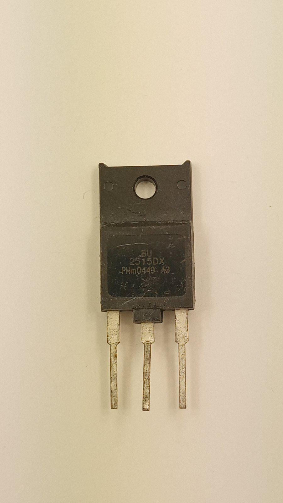 ᐉ Транзистор BU2515DX NPN+D 1500V 20A 16-64 kHz SOT-399 (02677) • Краща ...