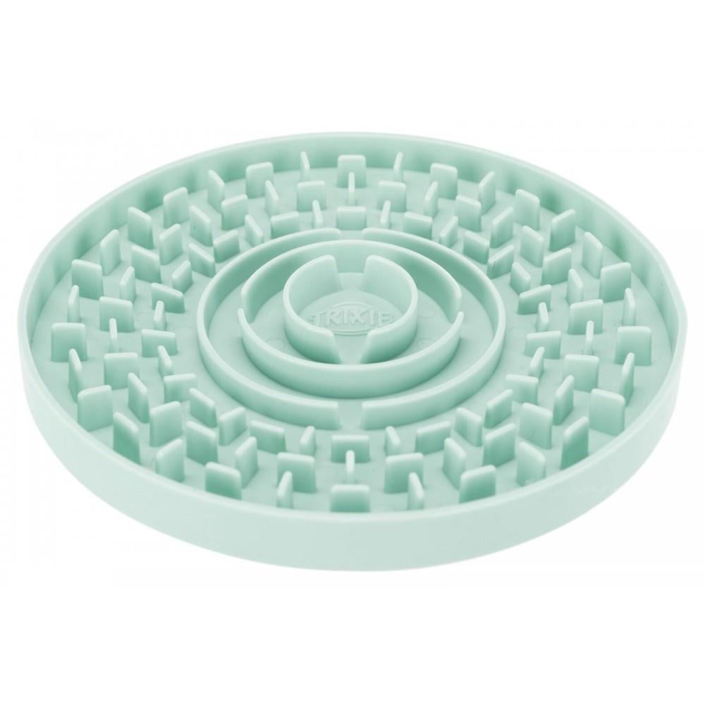 Миска-килимок Trixie для цуценят Junior для повільного годування пластик d-15 см Блакитний (4011905349541)