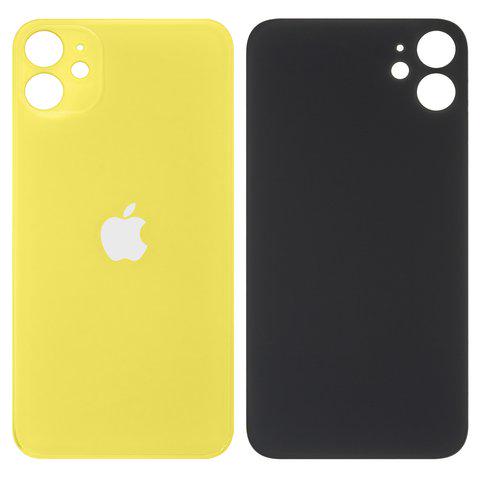 Стекло корпуса iPhone 11 с рамкой камеры Yellow (P636)