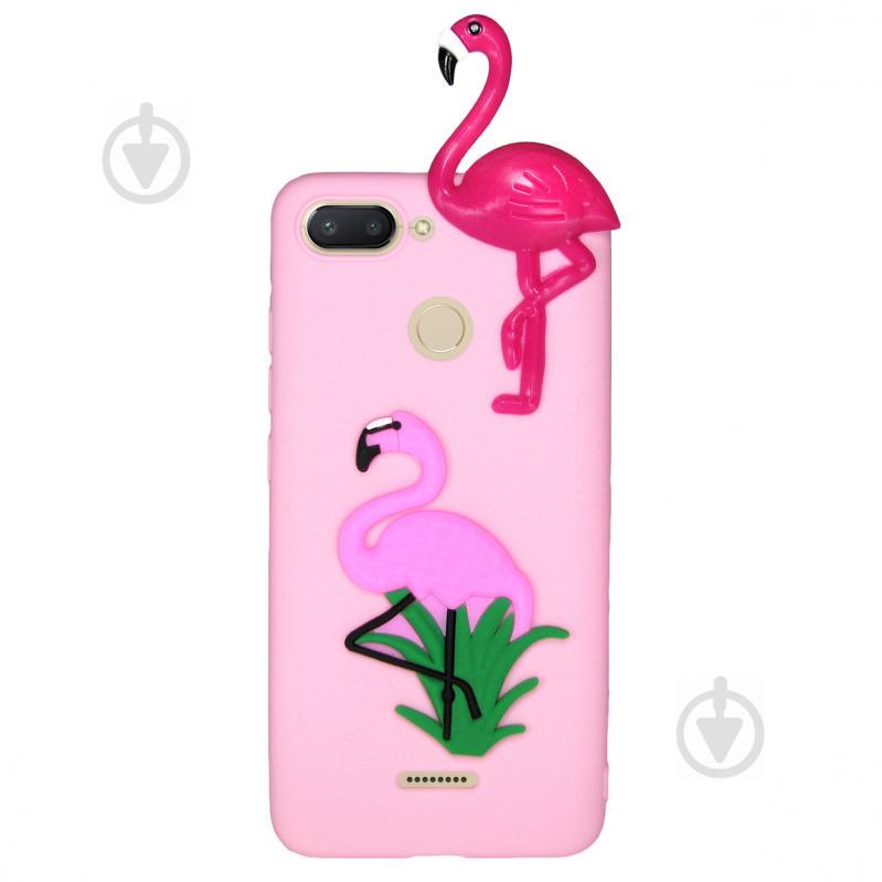 Чехол Cartoon 3D Case для Xiaomi Redmi 6 Фламинго (hub_BmWj71688)