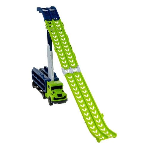 Грузовик с горкой/гараж для 6 игрушечных машинок