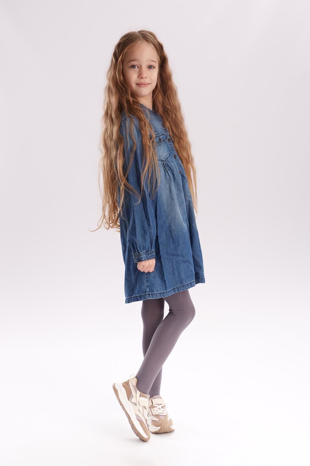 Колготки дитячі з мікрофібри Giulia BETTY 80 104/110 см Grey-grafite (4823102960944)