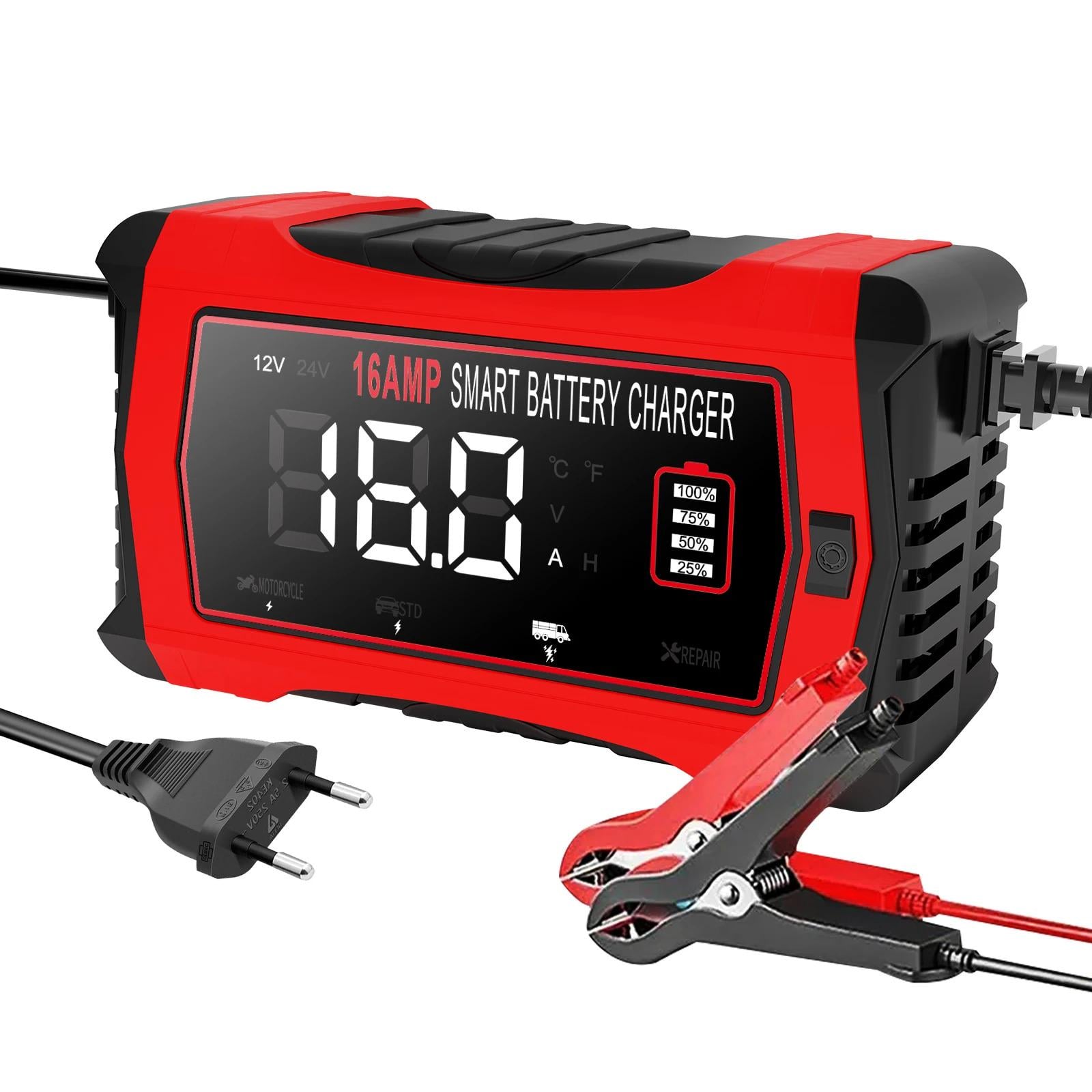 Зарядное устройство автоматическое HTRC 12V 16A/24V 10A для аккумуляторов AGM/Gel/SLA/EFB/LiFePO4/Lithium (001237)