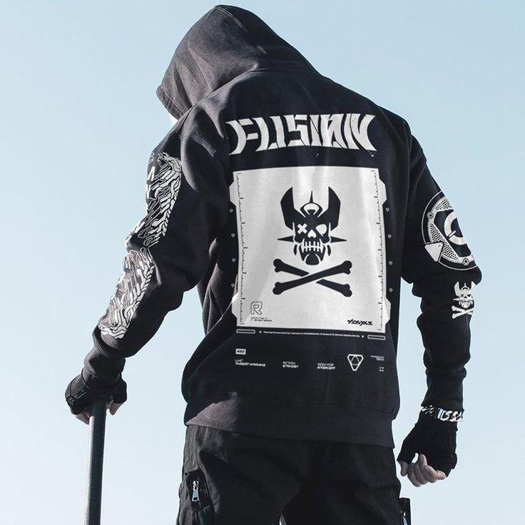 Худи мужское с принтом Pin-000-3030 M Черный (2702804745)