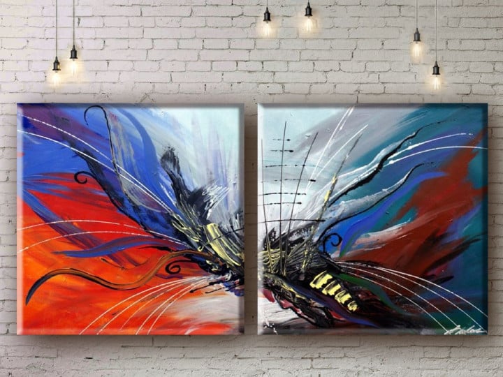 Картина модульная ArtStar Абстракция MHM17_2_035 60х120 см 2 части