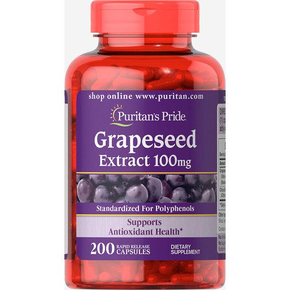 Антиоксидант Puritan's Pride Grapeseed Extract 100 мг 200 Caps