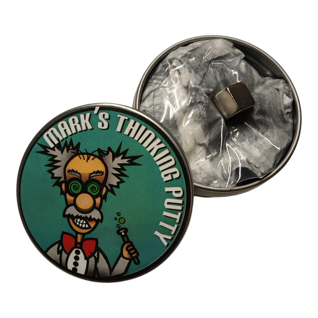 Пластилин магнитный слайм Mark's Thinking Putty Серый