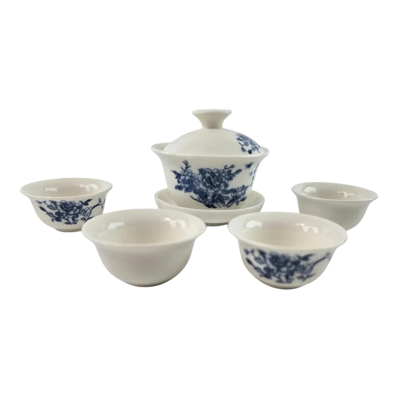 Набір чайний із квітковим орнаментом 19х18х10 см (35998) Набір чайний із квітковим орнаментом 19х18х10 см (35998)