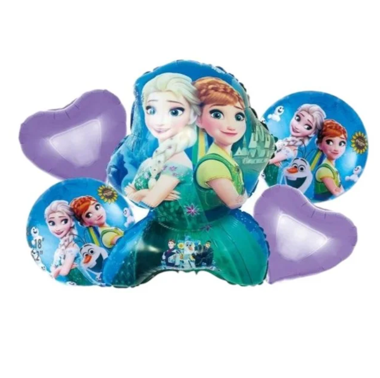 Набор воздушных шаров фольгированных Эльза и Анна 5 шт. (2990257210)