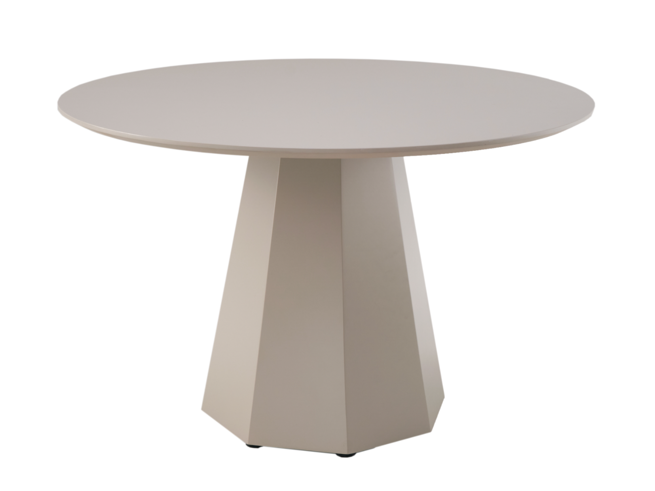 Стіл обідній круглий Ветро 1200/760 мм МДФ Теплий пісок (TМ-200)