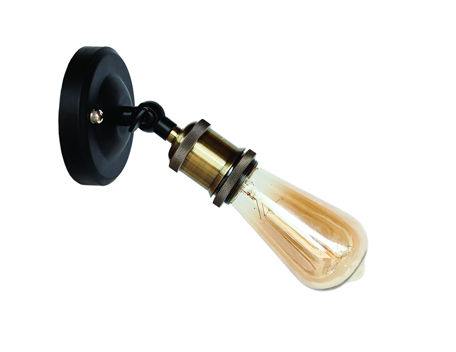 Бра Levistella Lofty короткое с патроном AMP11 Черный/Бронзовый (1963530168)