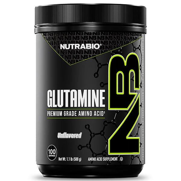 Глютамин для спорта NutraBio Glutamine 500 г 100 порций Unflavored (000027198)