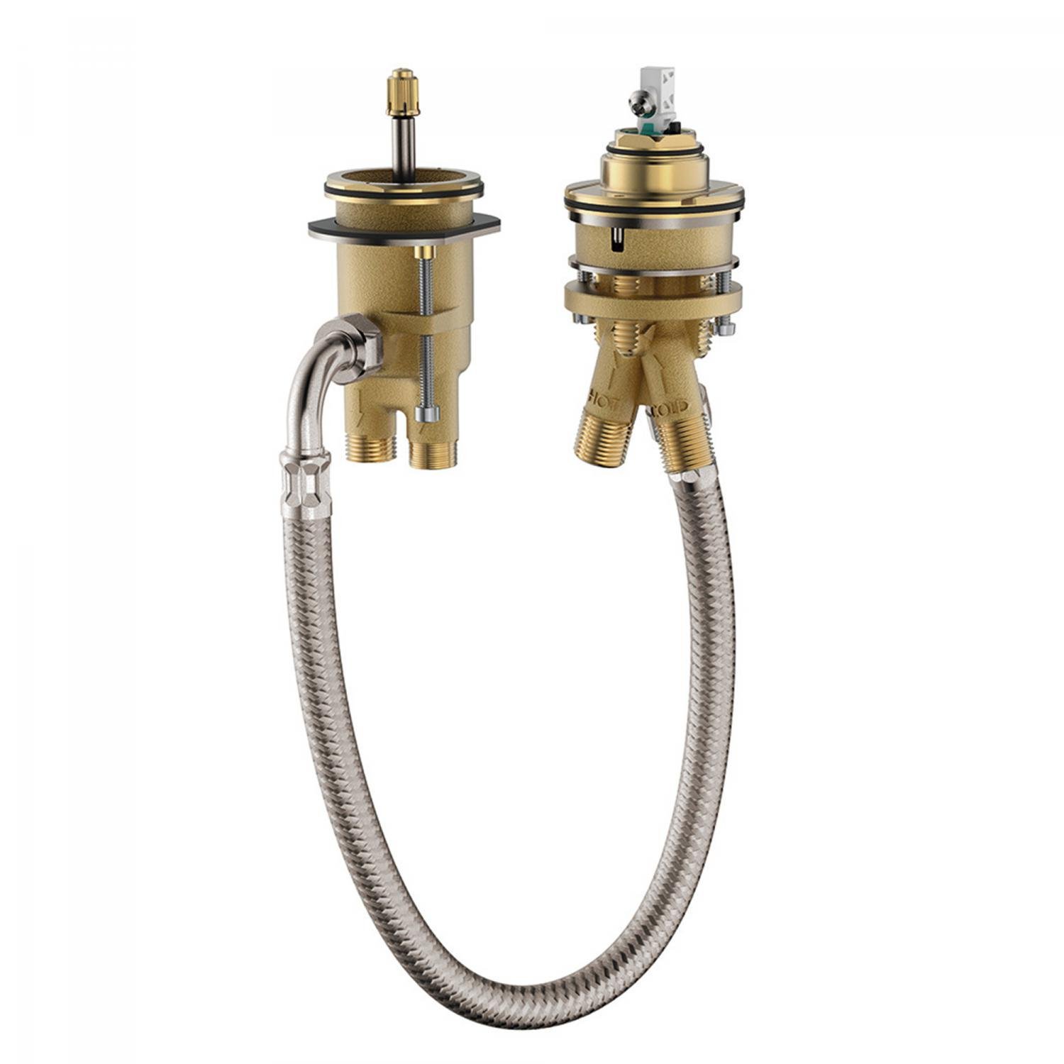 Скрытая часть однорычажного смесителя для ванны Hansgrohe на 2 отверстия (13159180)