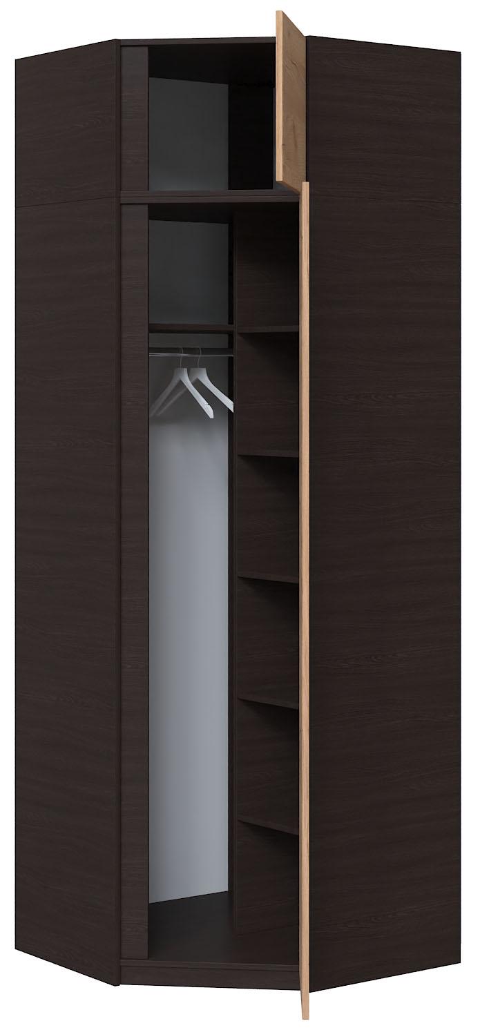 Шафа кутова у передпокій Майстер Форм Брайт 850х520х2400 мм Венге магія/Дуб крафт золотий (32277) - фото 2 Шафа кутова у передпокій Майстер Форм Брайт 850х520х2400 мм Венге магія/Дуб крафт золотий (32277) - фото 2
