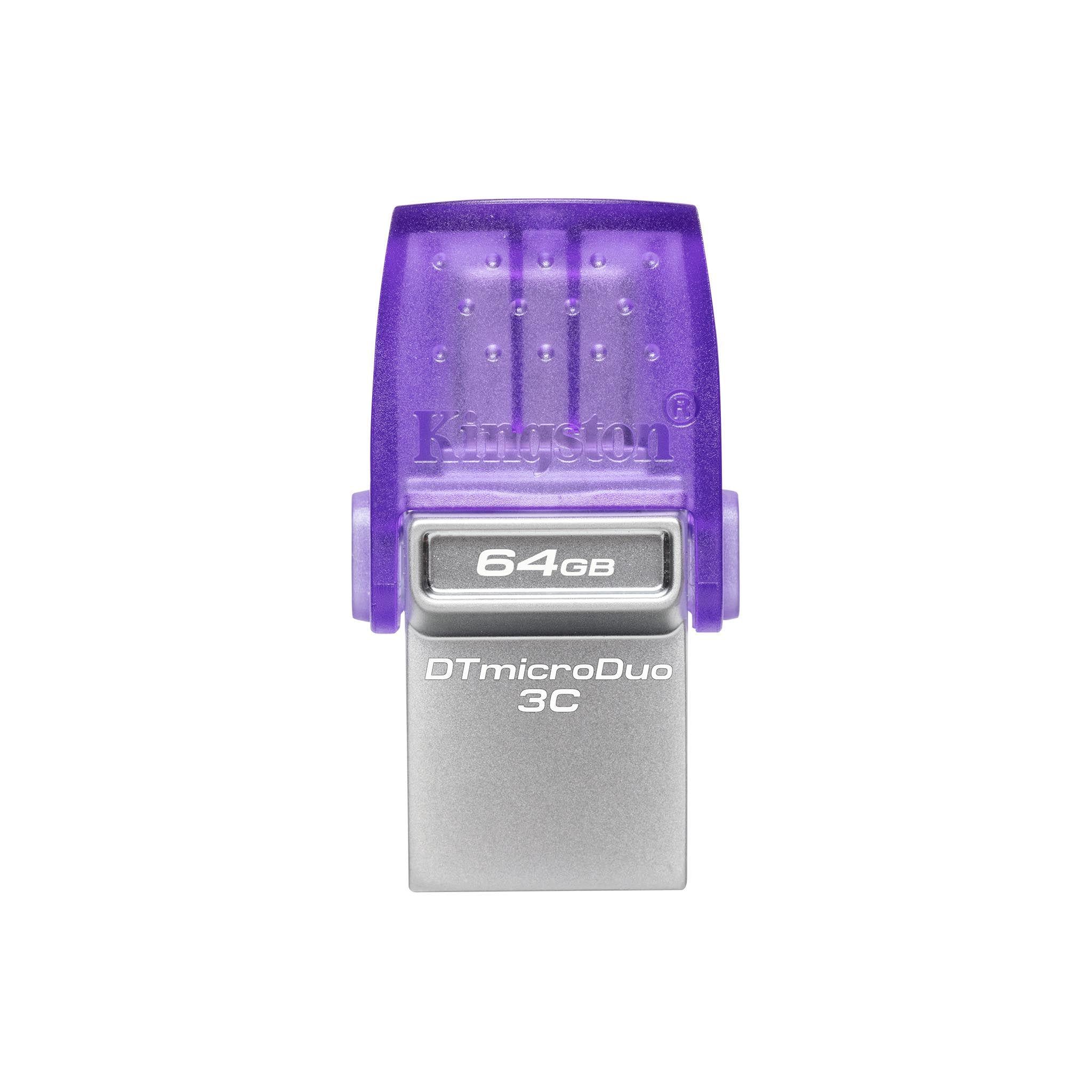 Флеш-накопичувач Kingston USB 3.2 DT microDuo 3C 64 Гб Type-A/Type-C 200Mb/s (34602050)