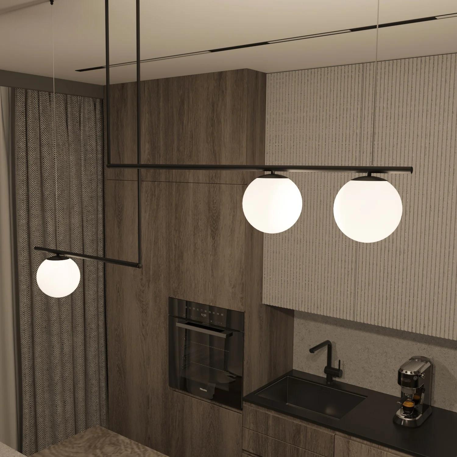 Світильник підвісний Mj-Light Pipe 3 Bk (16016)