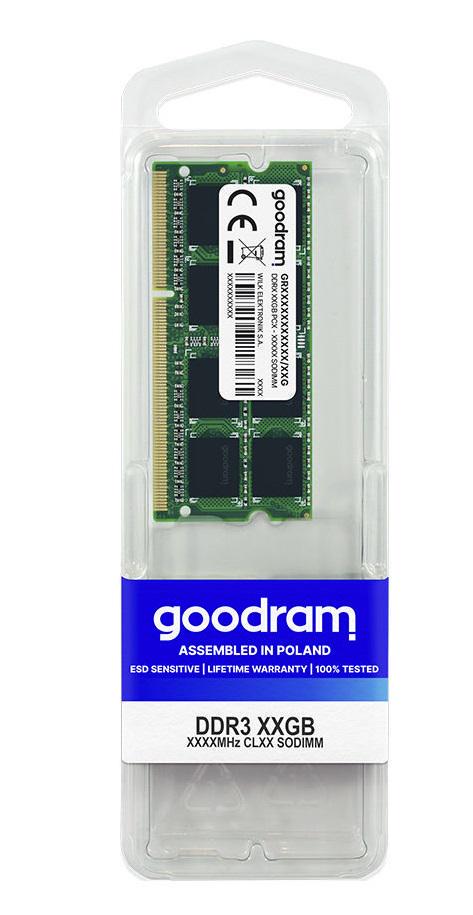 Оперативная память Goodram DDR3 SO-DIMM 8GB/1600 (GR1600S3V64L11/8G) - фото 2