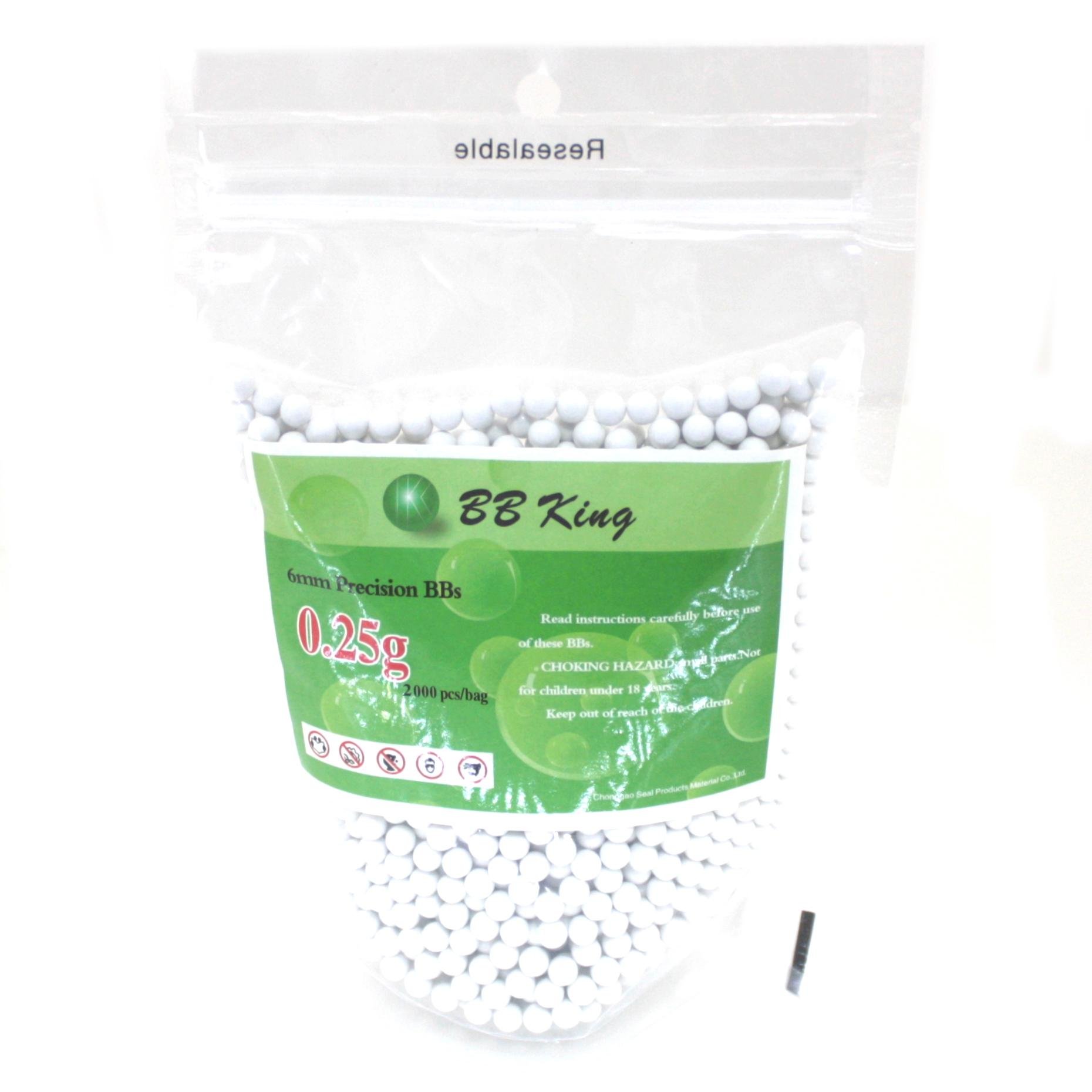 Страйкбольні кулі BB KING 0,25 г 2000 шт. (BBK-025_2K)