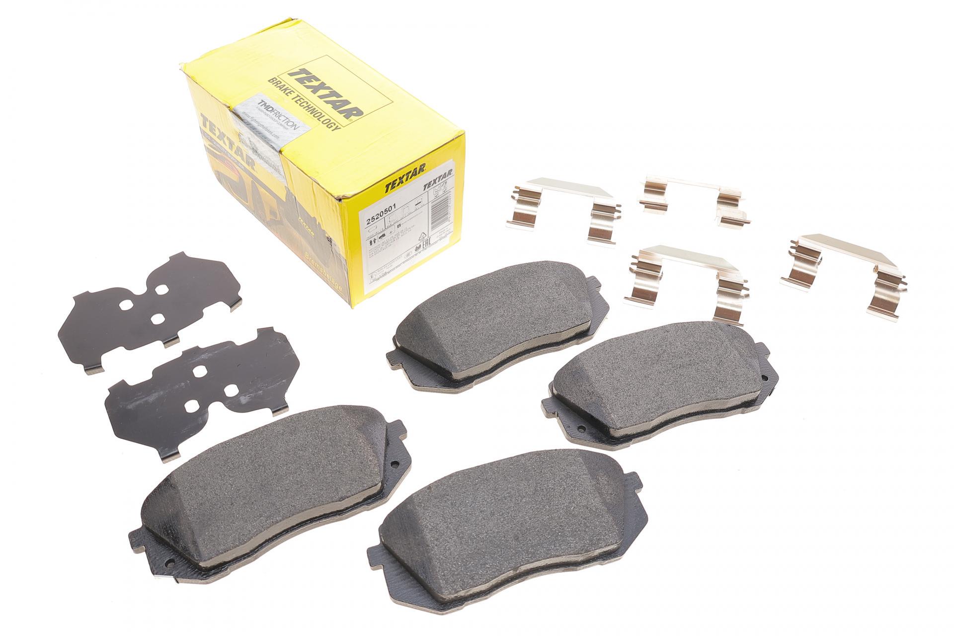 Колодки тормозные передние TEXTAR Hyundai Tucson 04-/ I40 11-/ IX35 10-/ Kia Sportage 09- Q+ (2520501 TEXTAR) Колодки тормозные передние TEXTAR Hyundai Tucson 04-/ I40 11-/ IX35 10-/ Kia Sportage 09- Q+ (2520501 TEXTAR)