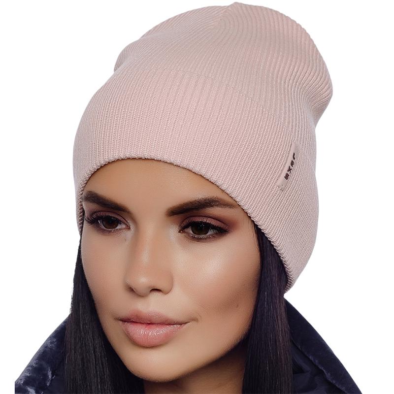 Шапка женская без подкладки Leks Спринт Ж one size Светлая пудра - фото 1 Шапка женская без подкладки Leks Спринт Ж one size Светлая пудра - фото 1