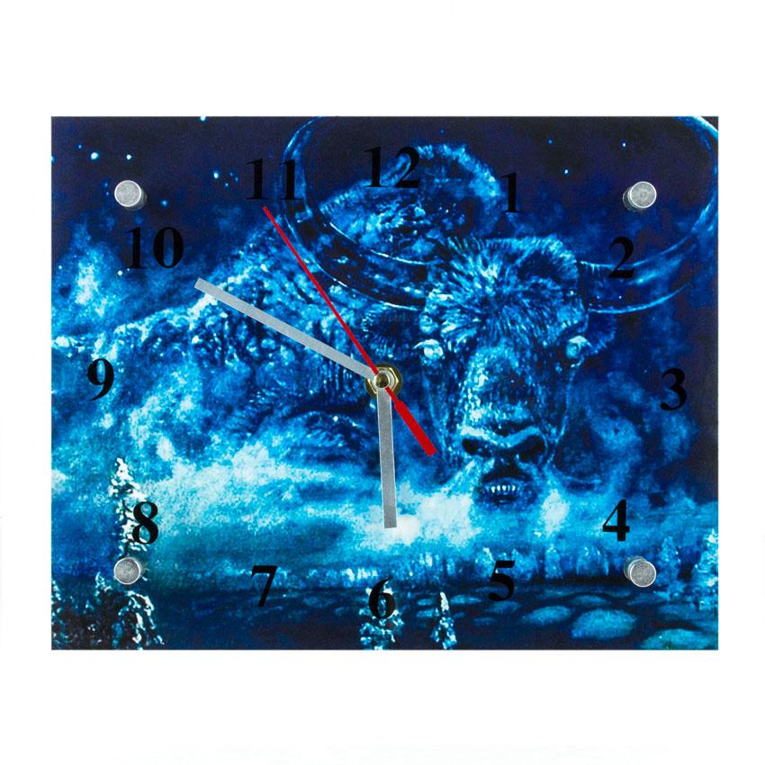 Часы настенные Бык Зимняя ночь 21х26х5 см (25593) Часы настенные Бык Зимняя ночь 21х26х5 см (25593)