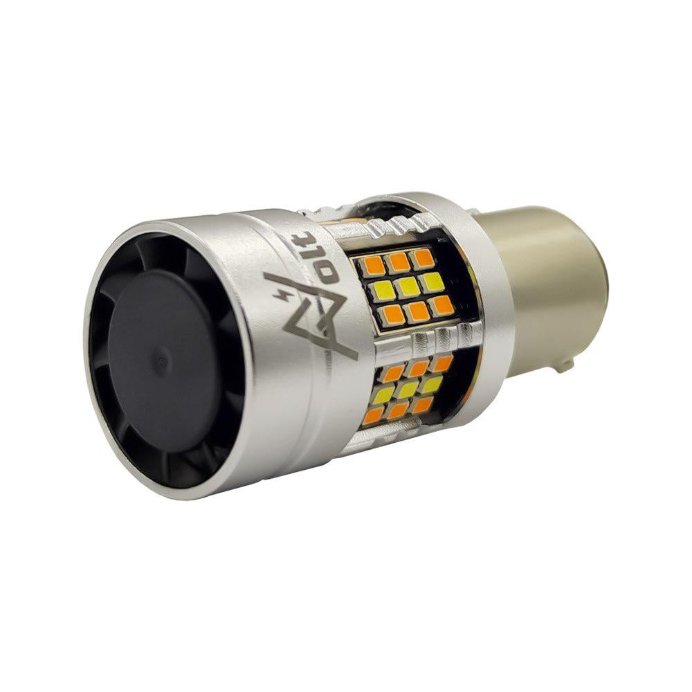 Лампа светодиодная AVolt ДХВ/поворот 1157 P21/5W GSC Duo Colors AV 10-14v Желтый/Белый - фото 3 Лампа светодиодная AVolt ДХВ/поворот 1157 P21/5W GSC Duo Colors AV 10-14v Желтый/Белый - фото 3