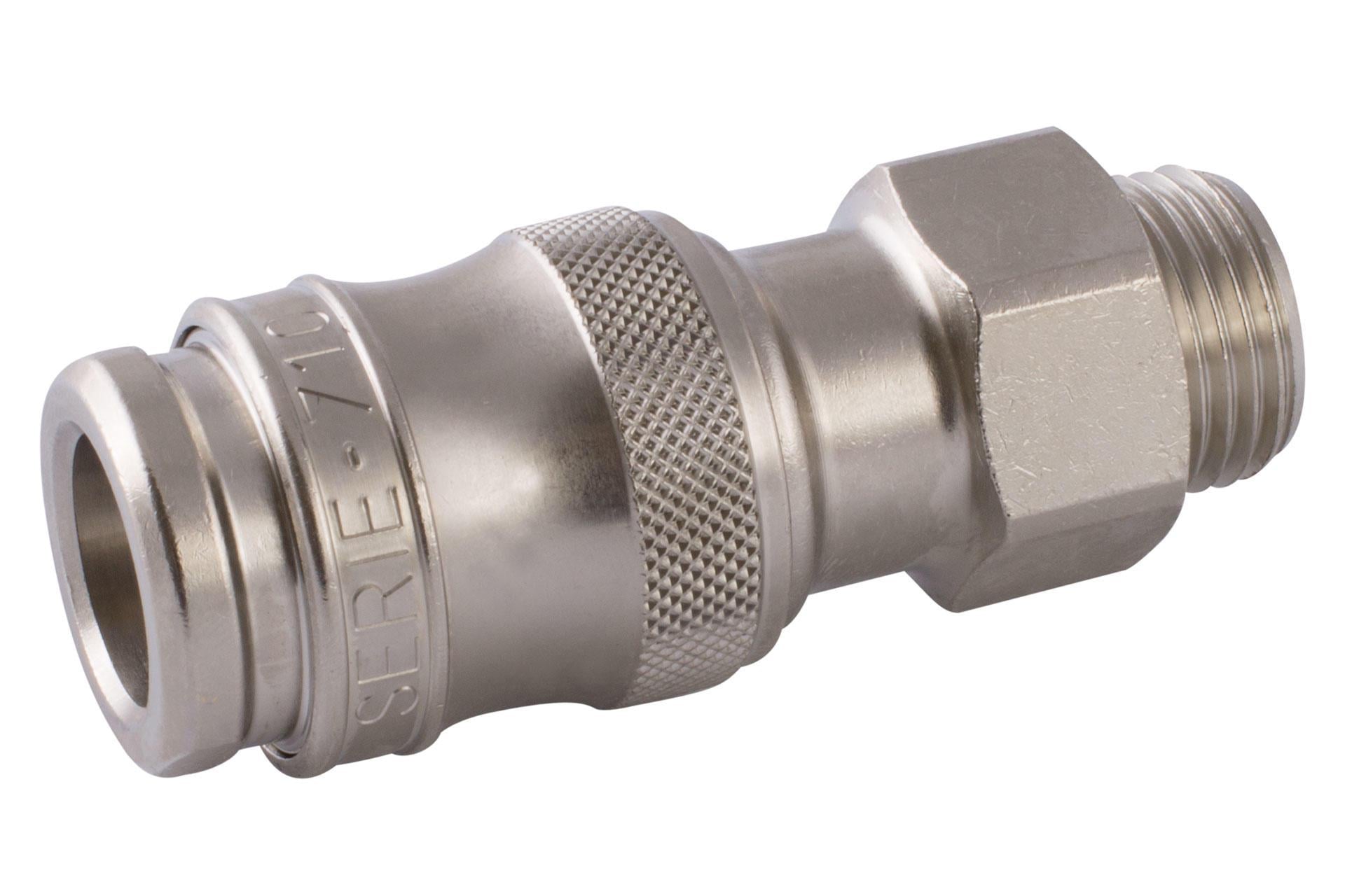 Соединение быстроразъемное мама AIGNEP 2Q711 стандарт UNI ISO 6150-B17 DN 12 мм для воздуха резьба 3/4" (0071100004)