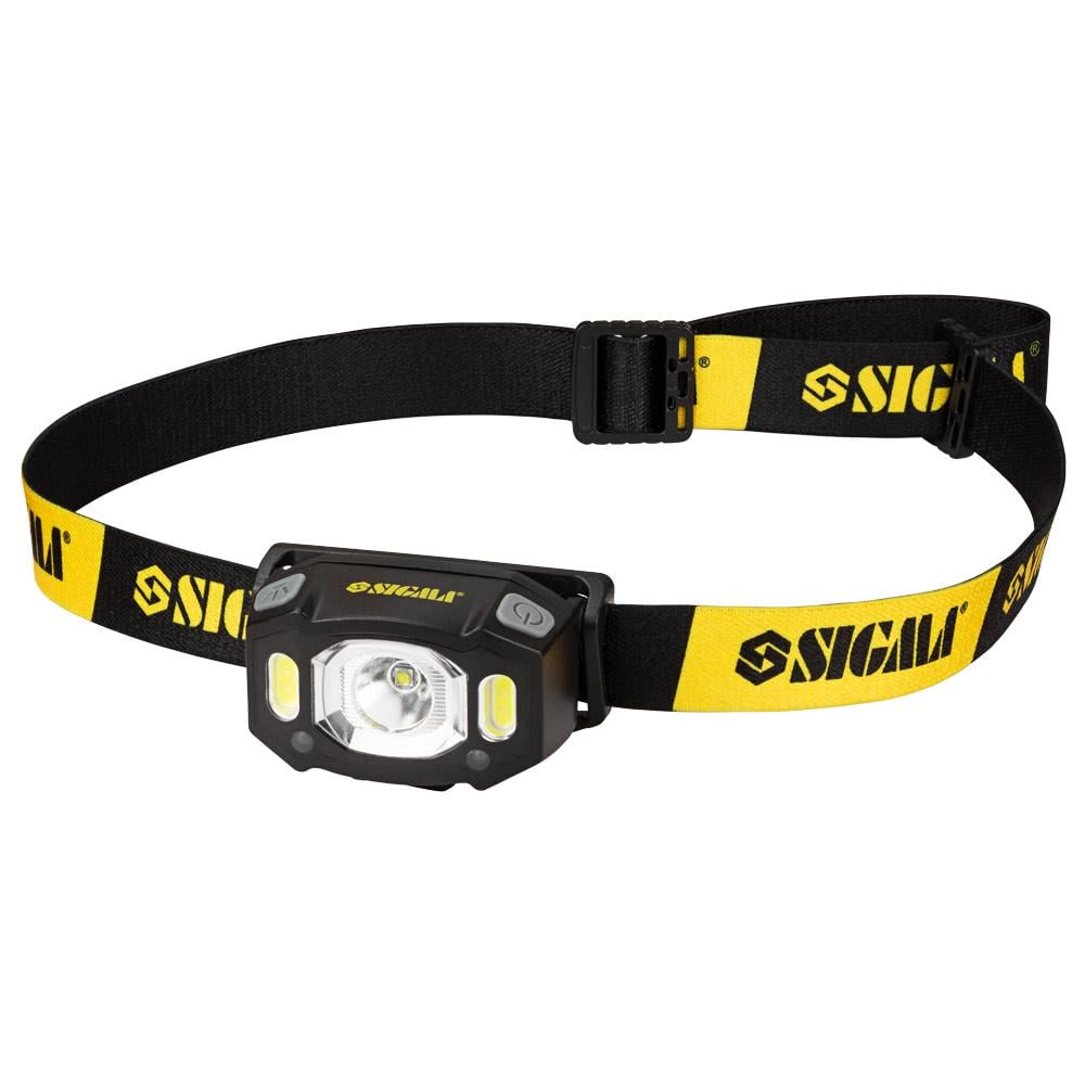 Ліхтар налобний LED акумуляторний Sigma 5390231 300Лм 1200 мАч із сенсором (5390231)