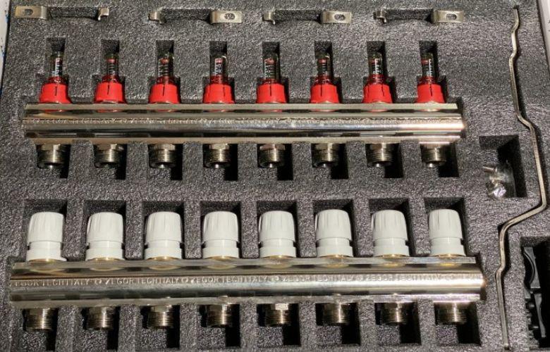 Колекторна група Zegor QS-1881 з витратомірами та євроконусам 1"х3/4" 8 виходів (13449582) - фото 5 Колекторна група Zegor QS-1881 з витратомірами та євроконусам 1"х3/4" 8 виходів (13449582) - фото 5