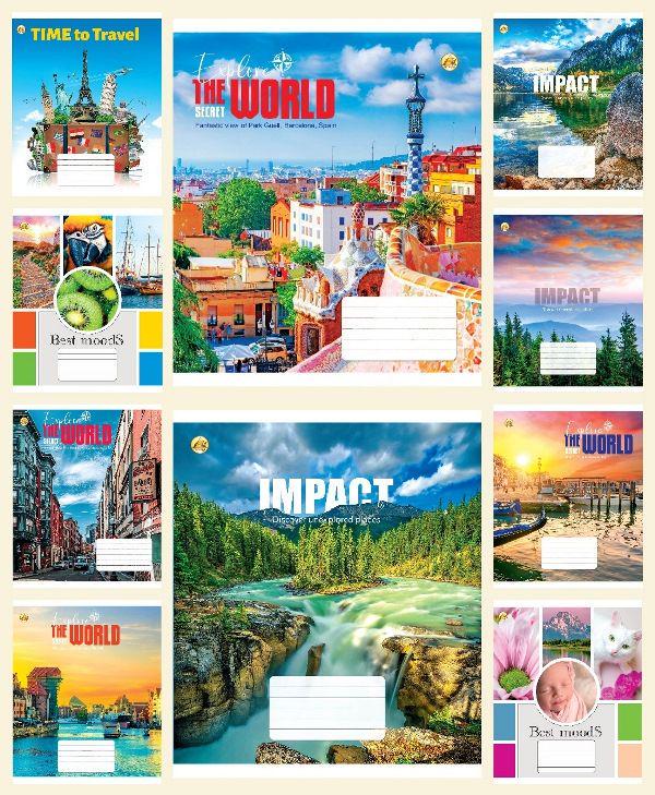 Зошити учнівські Тетрада 41502 Мікс ПМК2 48 арк. 10 шт. в уп. (MTT-183974)