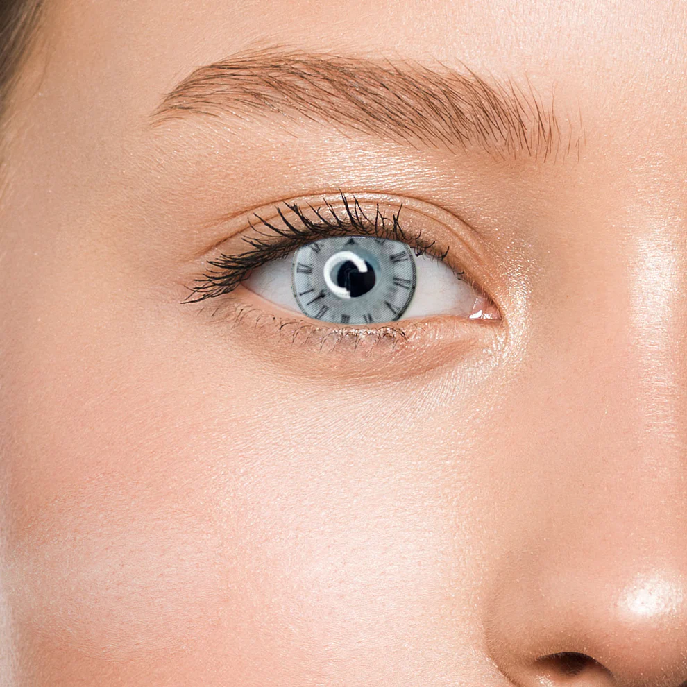 Контактные линзы белые Elite Lens Клок Белый +0,00 14,5 мм 2 шт. Белый (25906539)