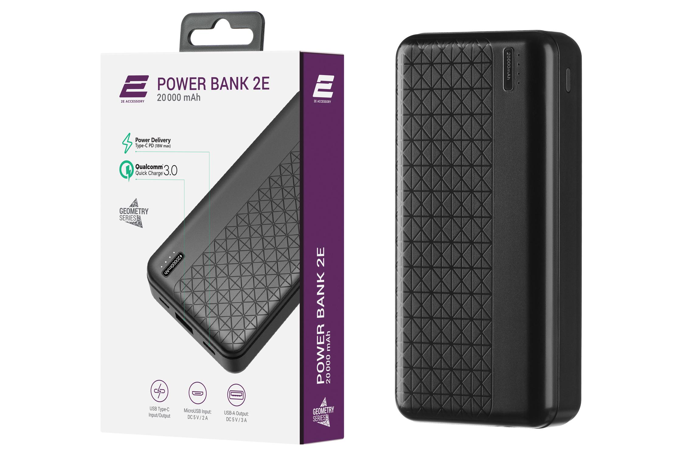 ᐉ Портативное зарядное устройство 2E Power Bank Slim 10000 mAh Черный  (2E-PB1005-BLACK) • Купить в Киеве, Украине • Лучшая цена в Эпицентр